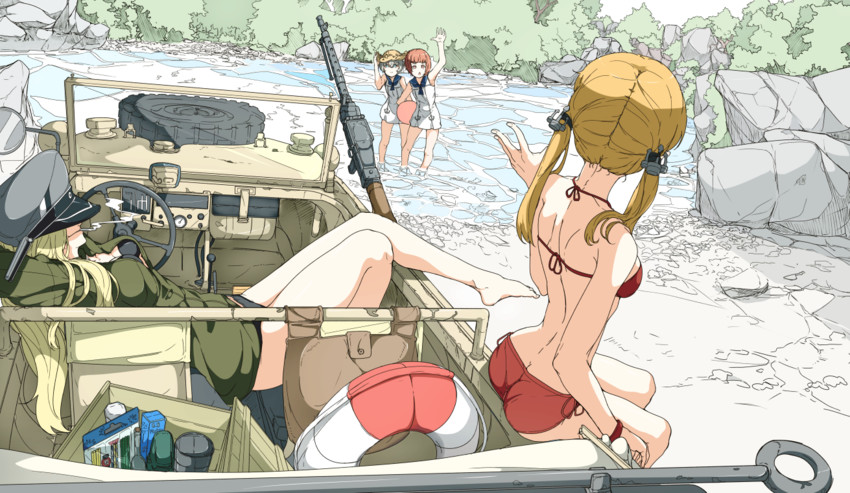 prinz eugen, bismarck, z1 leberecht maass, and z3 max schultz (kantai collection) drawn by ninimo_nimo