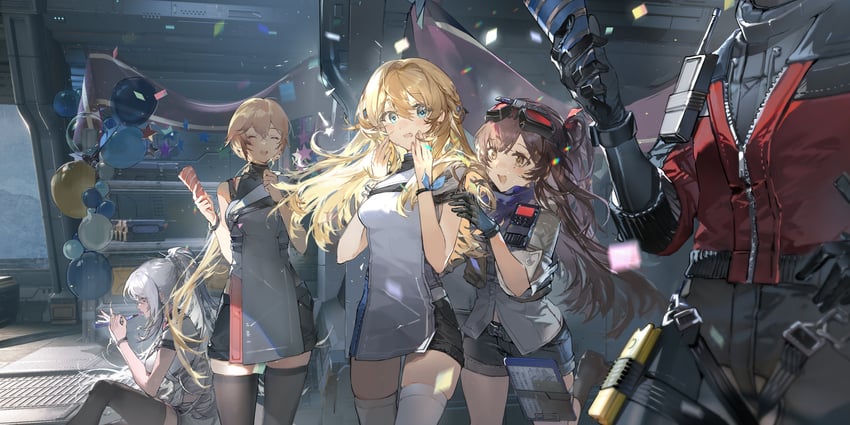 commander, suomi, ots-14, groza, nemesis, and 1 more (girls' frontline and 1 more) drawn by dalanxia