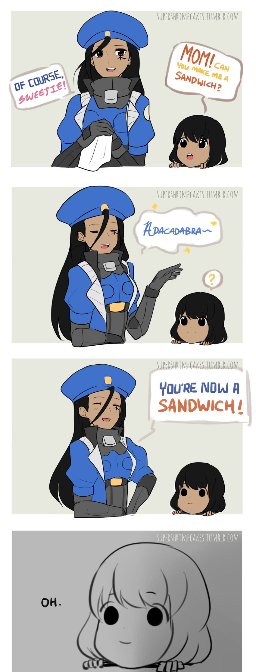 pharah, ana, and captain amari (overwatch and 1 more) drawn by supershrimpcakes
