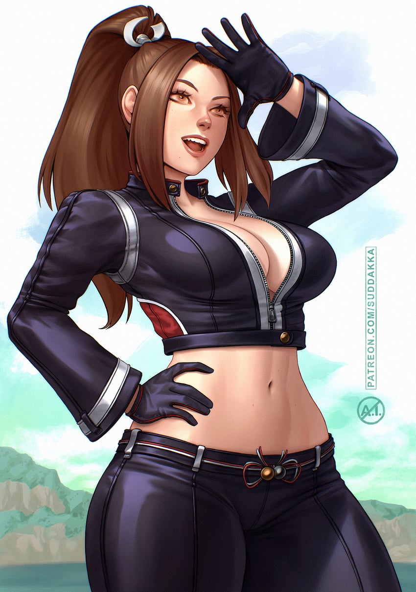 shiranui mai (fatal fury and 1 more) drawn by suddakka