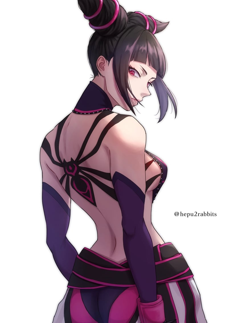 han juri (street fighter and 1 more) drawn by hepu2rabbits_(epuusa)