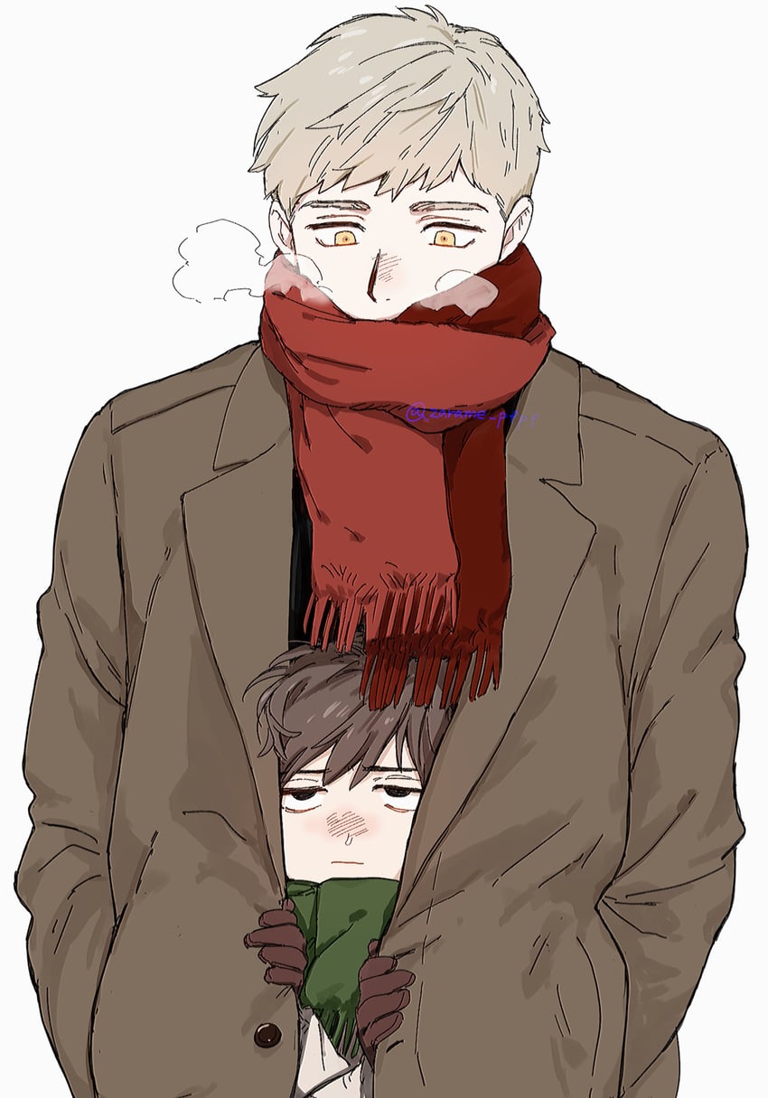 laios touden and chilchuck tims (dungeon meshi) drawn by zarame_pfpf