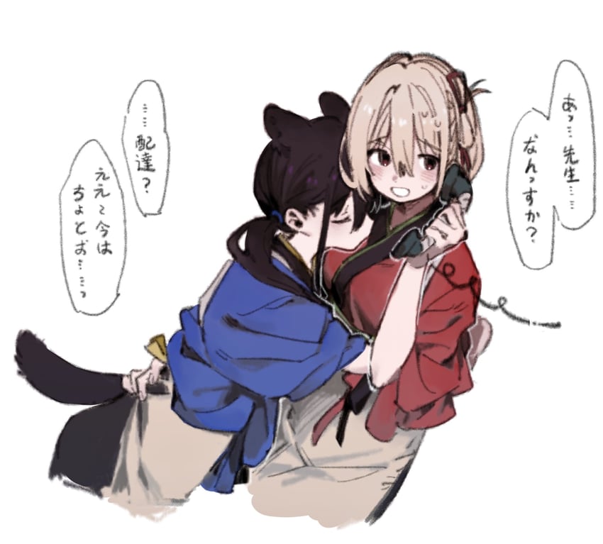 nishikigi chisato and inoue takina (lycoris recoil) drawn by shioneko114