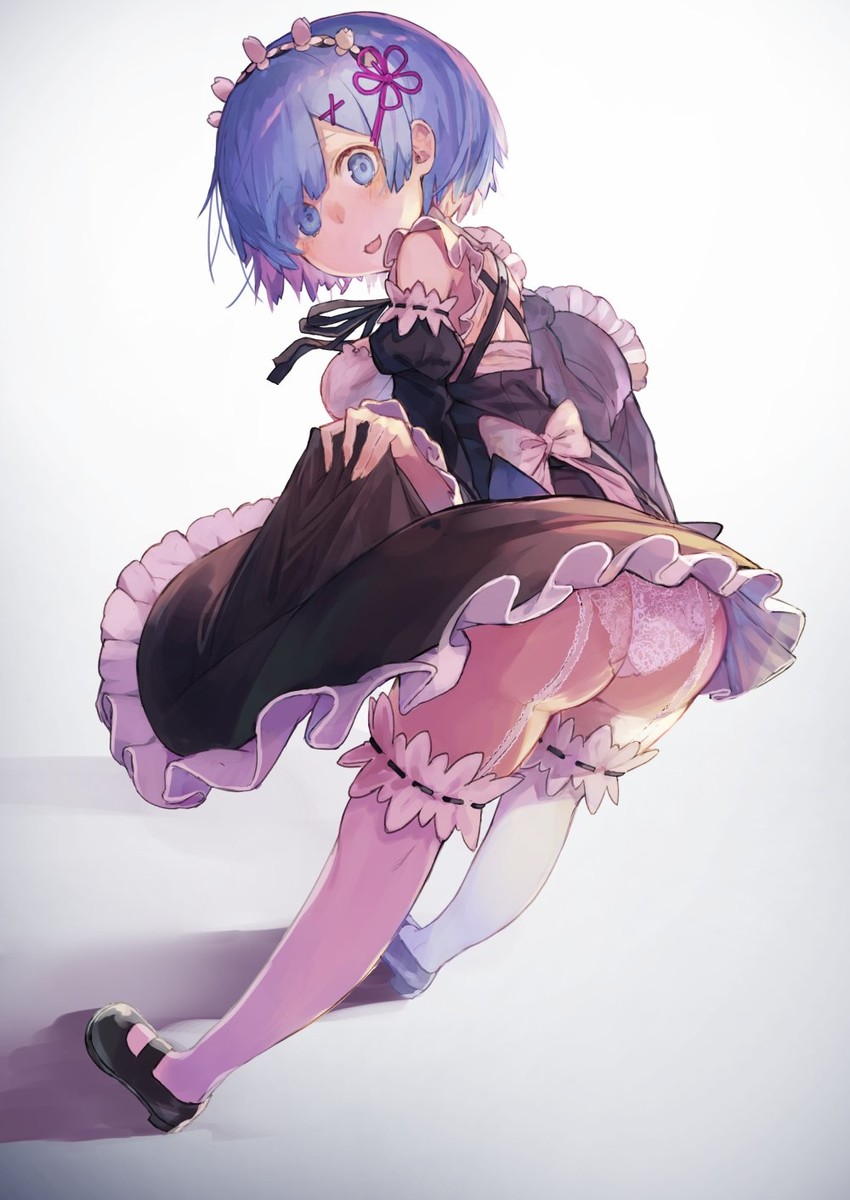 rem (re:zero kara hajimeru isekai seikatsu) drawn by kikkaiki