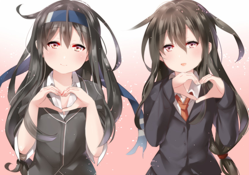 hatsushimo and hatsushimo kai ni (kantai collection) drawn by juurouta