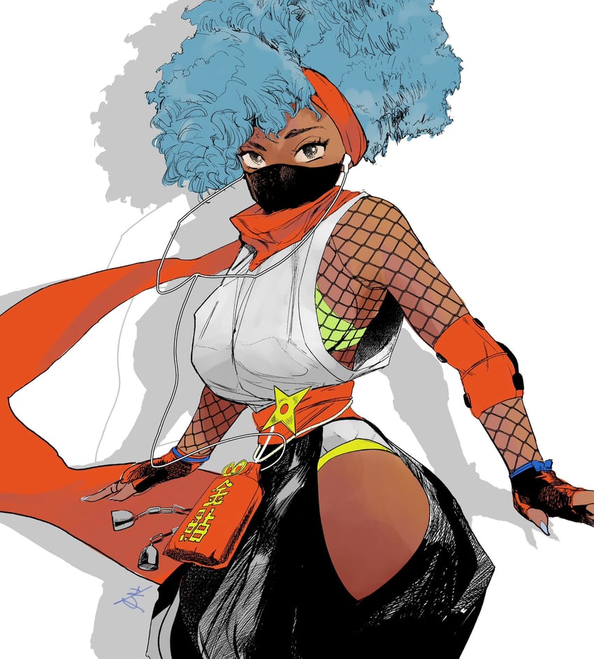 kimberly jackson (street fighter and 1 more) drawn by hiroshi_mono