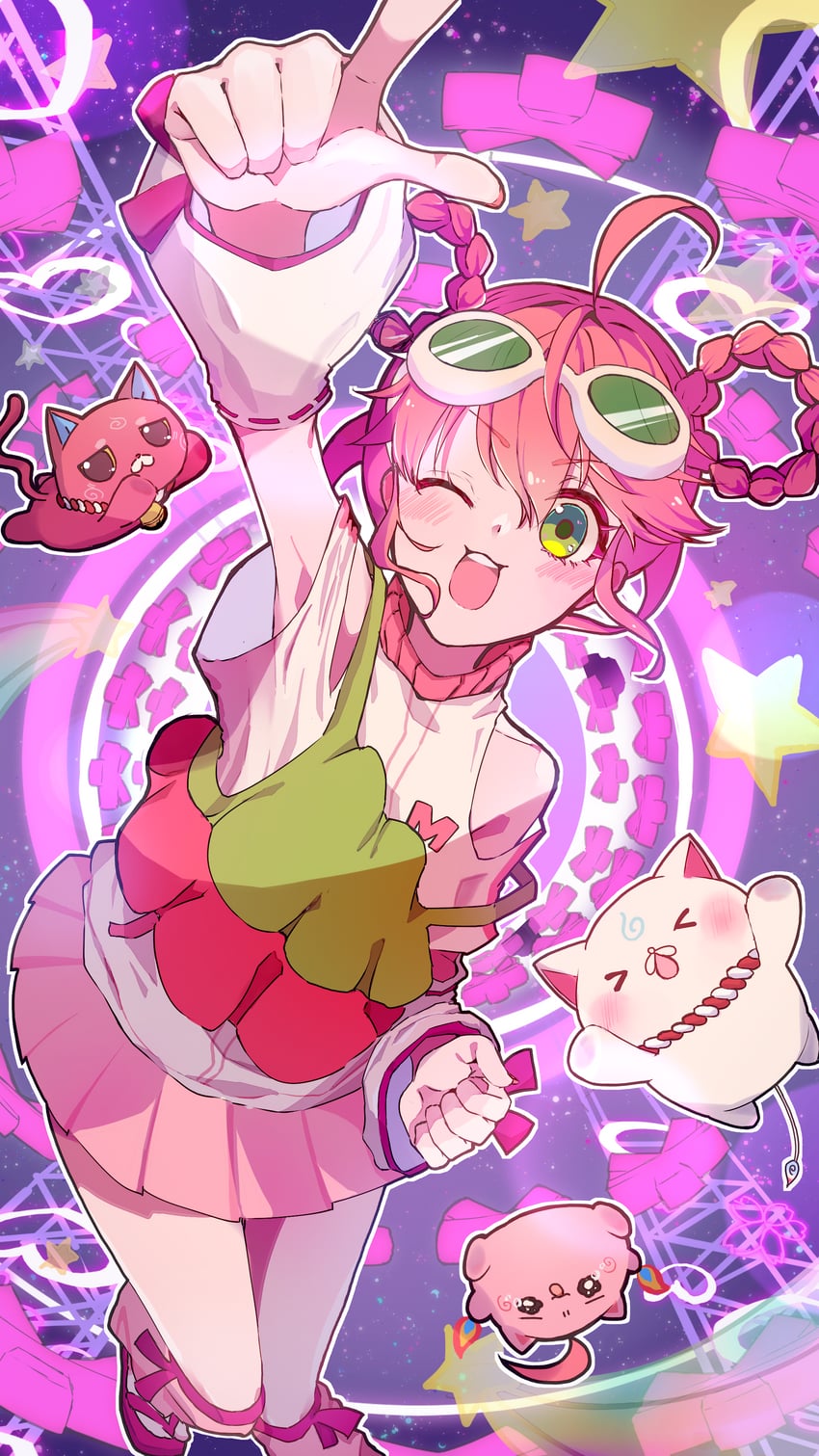 sakura miko, 35p, kintoki, and maguchi (hololive) drawn by 6n0_w
