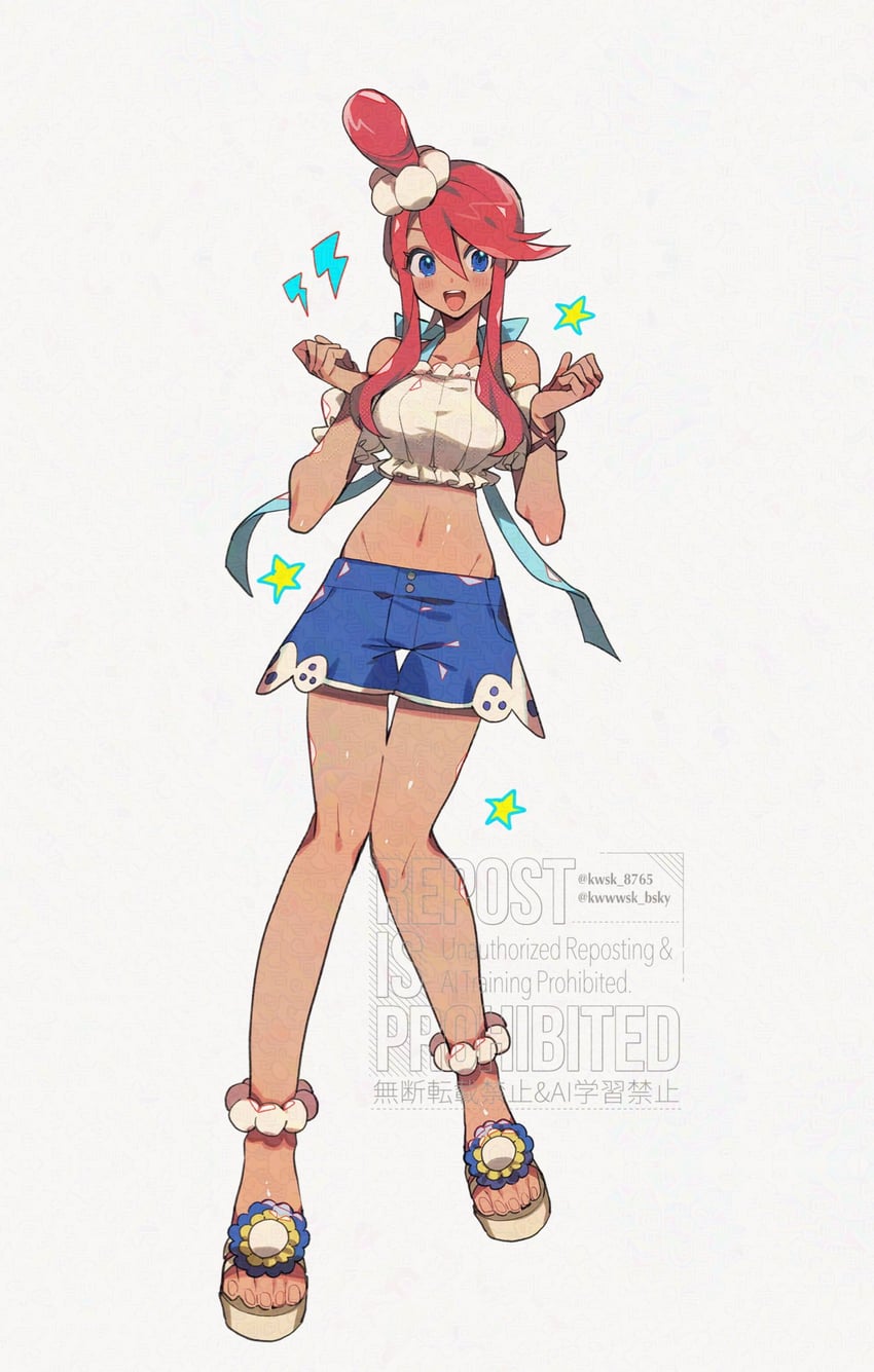 skyla (pokemon and 1 more) drawn by kawasaki_(kwsk_8765)