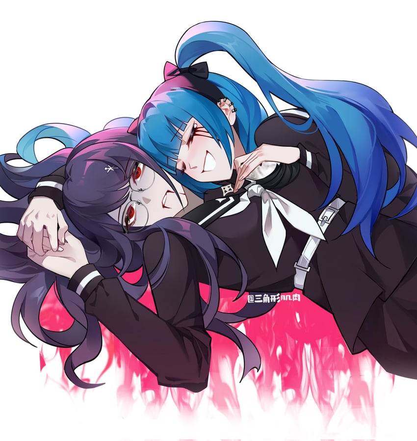 amemiya darumi and shizuhara hiruko (the hundred line -last defense academy-) drawn by sanjio777