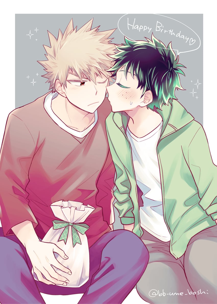 midoriya izuku and bakugou katsuki (boku no hero academia) drawn by ume_(326310)