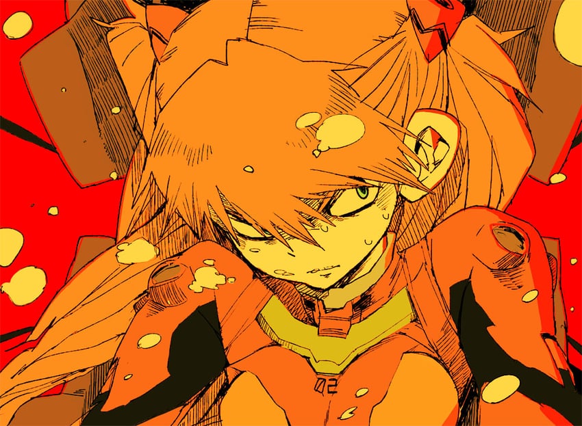 souryuu asuka langley (neon genesis evangelion) drawn by saburou_(sblo)