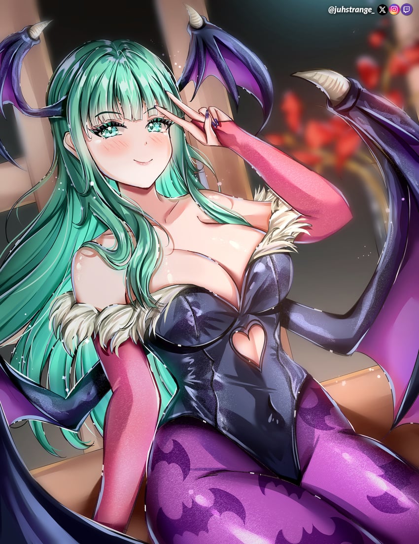 morrigan aensland (darkstalkers) drawn by juhcreates