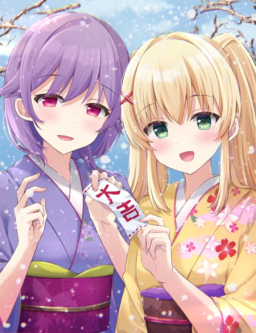 tsumugi wenders and mizuori shizuku (summer pockets) drawn by maruma_(maruma_gic)
