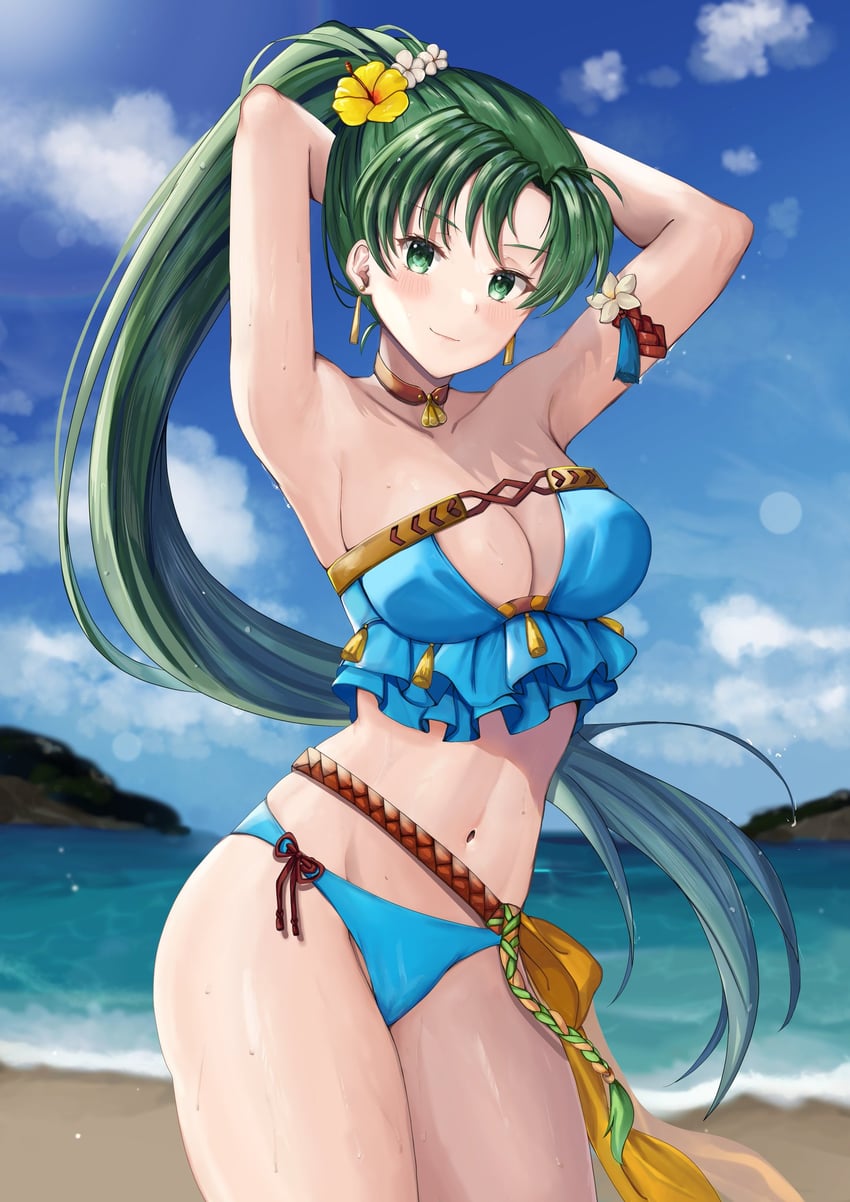 lyn (fire emblem and 2 more) drawn by yui_(msy1302mana)