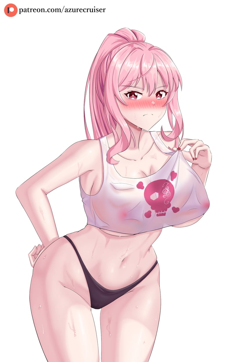 mori calliope (hololive and 1 more) drawn by azurecruiser