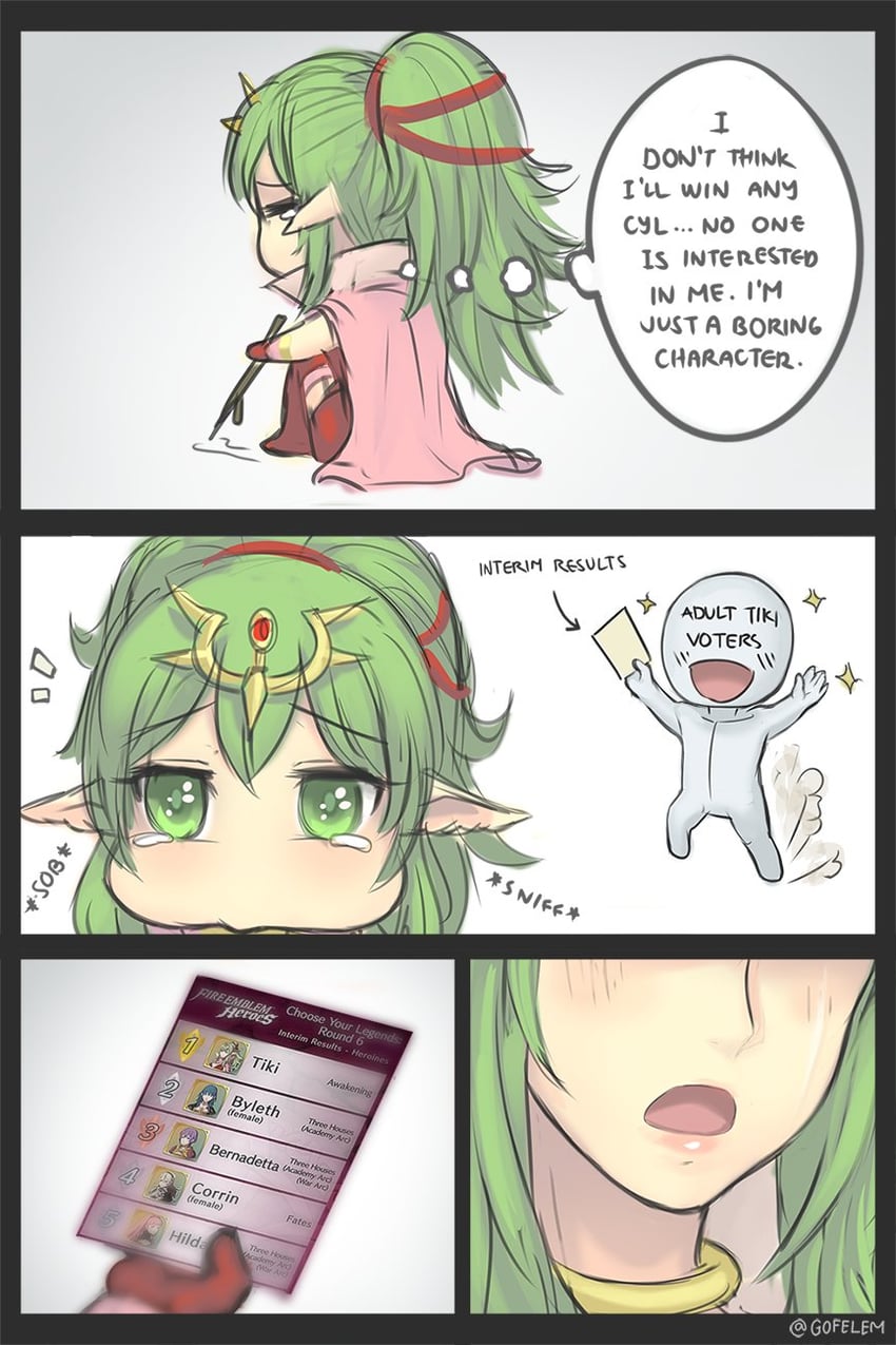 tiki (fire emblem and 2 more) drawn by gofelem