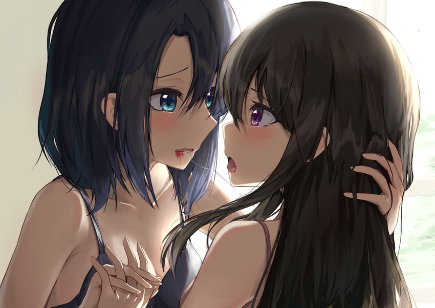 adachi sakura and shimamura hougetsu (adachi to shimamura) drawn by suzushi_moruto