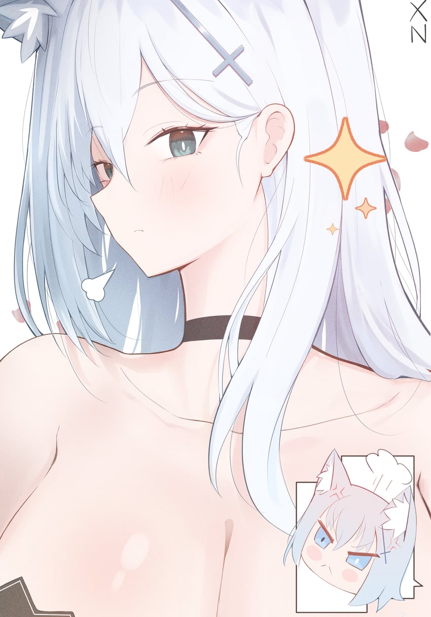 shiroko and shiroko terror (blue archive) drawn by xndrive
