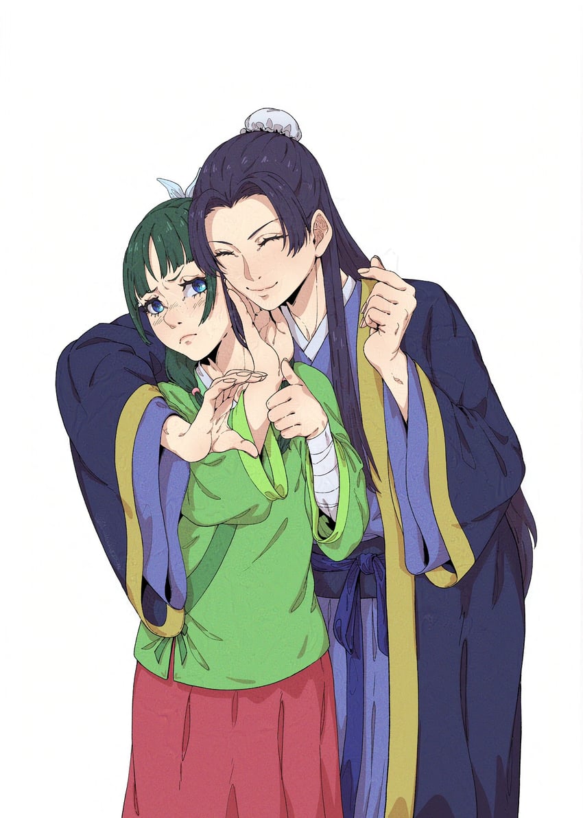 maomao and jinshi (kusuriya no hitorigoto) drawn by chuckuddin