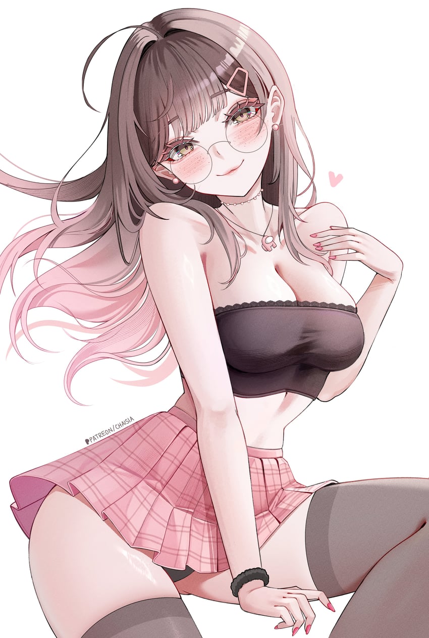 pink and michi (original and 1 more) drawn by chaisia_art