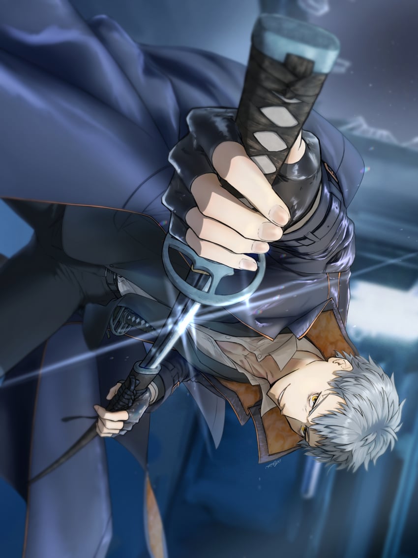 saitou hajime (fate and 1 more) drawn by uotaichi_h