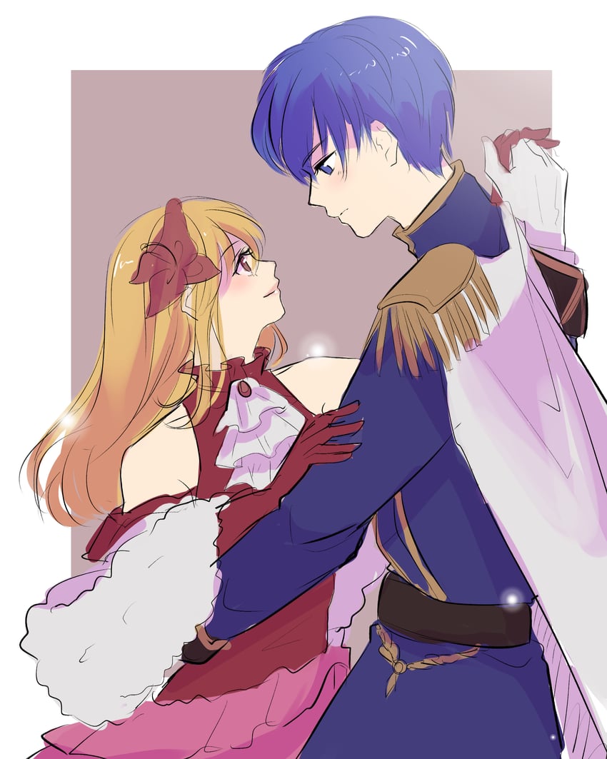 lachesis and finn (fire emblem and 2 more) drawn by chikefu
