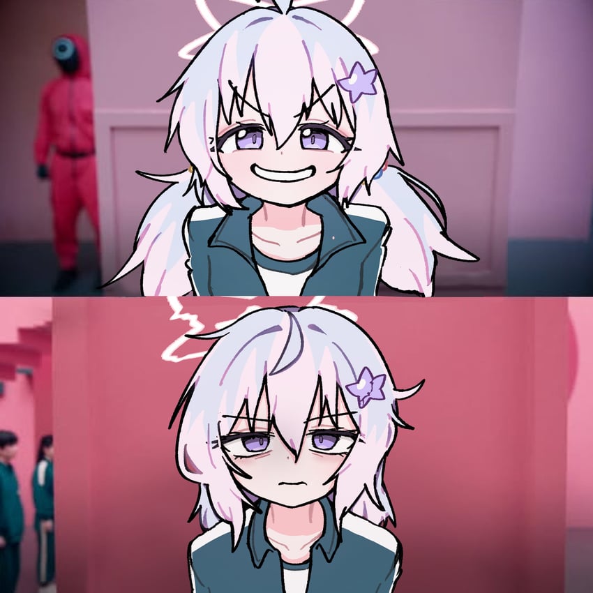 reisa (blue archive and 1 more) drawn by ggeuwek