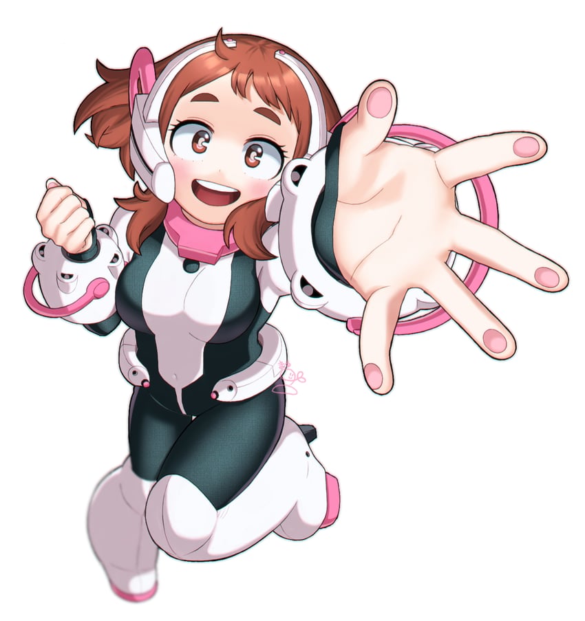 uraraka ochaco (boku no hero academia) drawn by marumorumeme