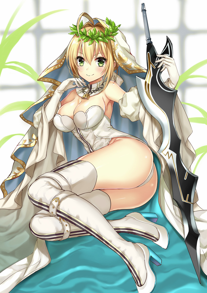 nero claudius (fate and 2 more) drawn by harimoji