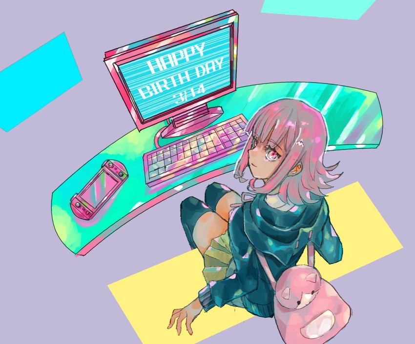 nanami chiaki (danganronpa and 2 more) drawn by shima_(aoshima40)