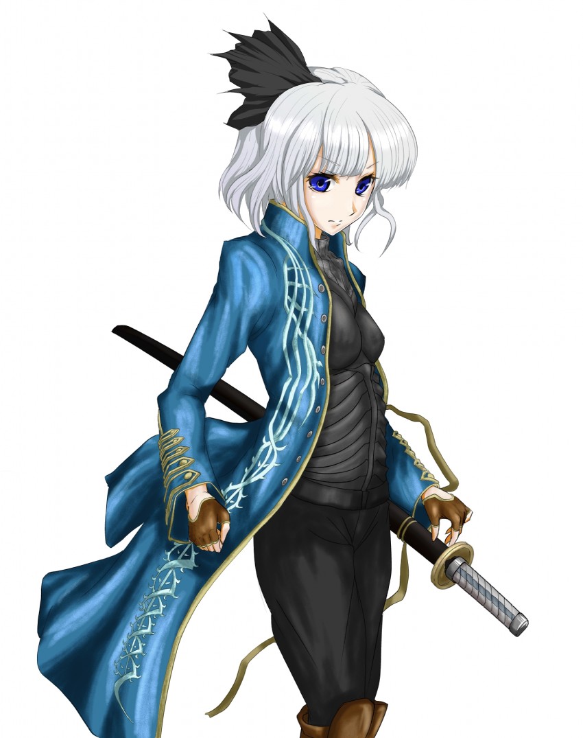 konpaku youmu and vergil (touhou and 1 more) drawn by sasaae_(artist)
