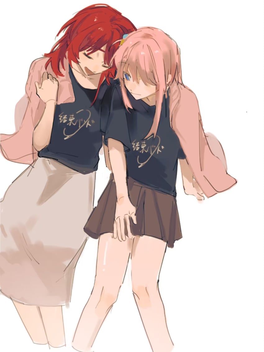 gotoh hitori and kita ikuyo (bocchi the rock!) drawn by lingyi