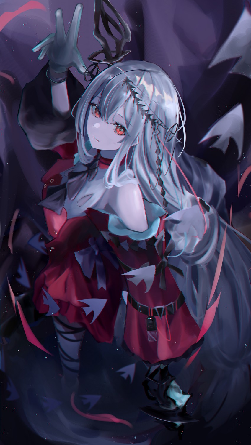 skadi and skadi the corrupting heart (arknights) drawn by shiro_wa_(shiroshironix)