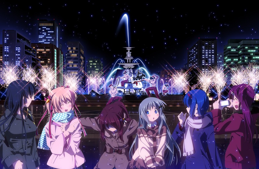noumi kudryavka, natsume rin, kamikita komari, naoe riki, natsume kyousuke, and 5 more (little busters!) drawn by k3_(dolphin_brain)