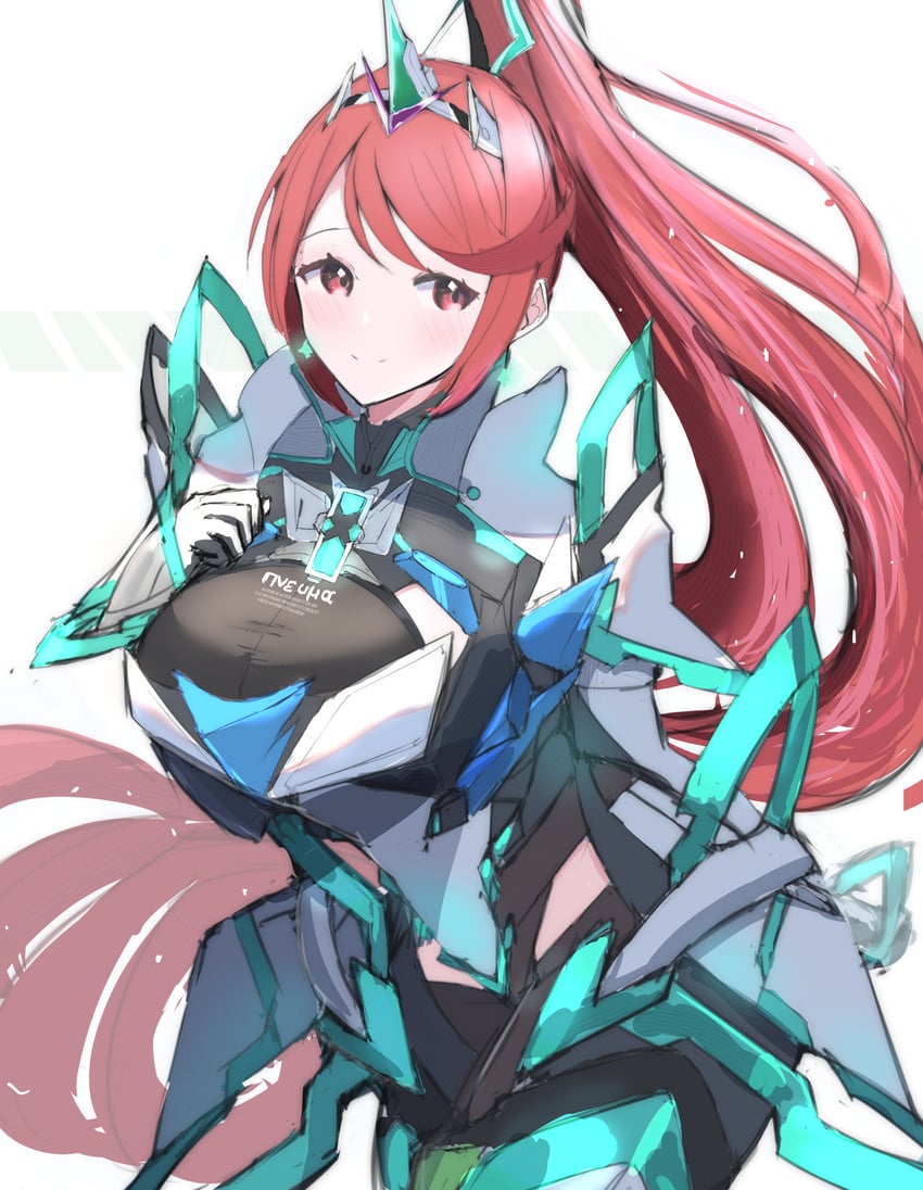 pneuma (xenoblade chronicles and 1 more) drawn by juneplums