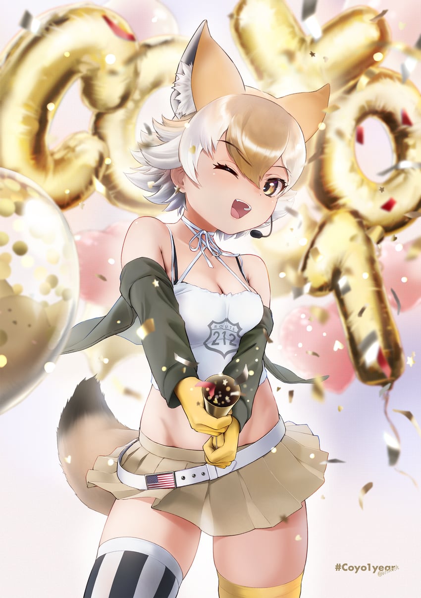 coyote (kemono friends and 1 more) drawn by beleven