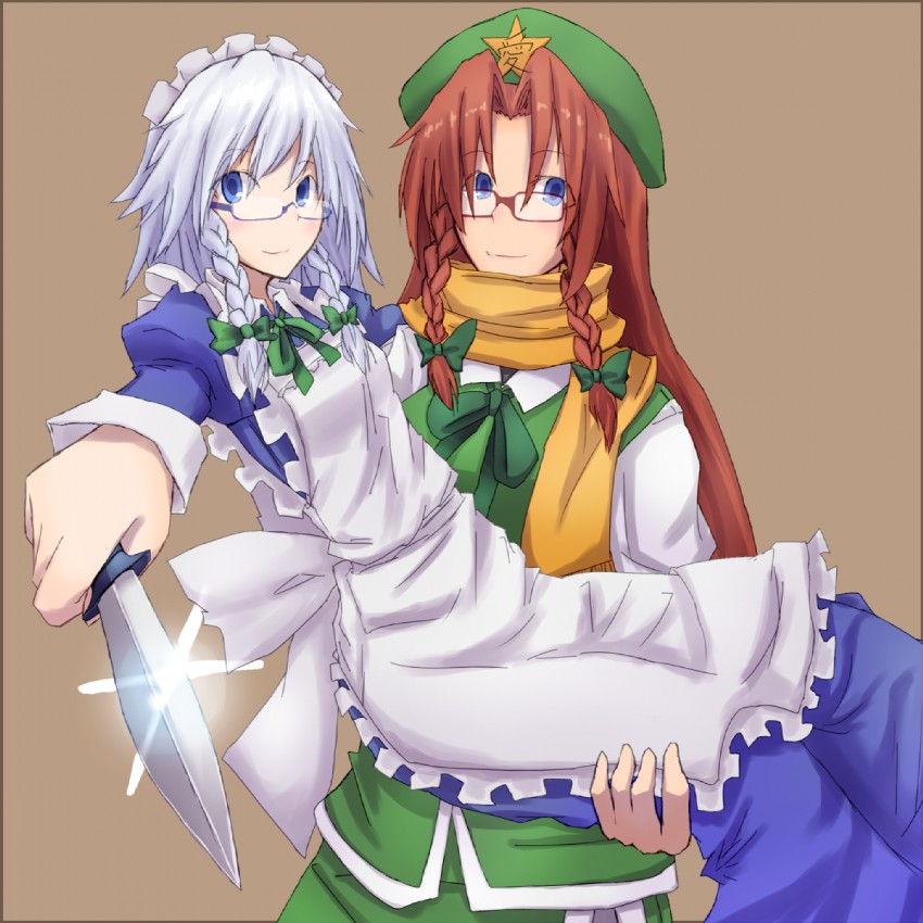 izayoi sakuya and hong meiling (touhou) drawn by yoshimura_hinoe