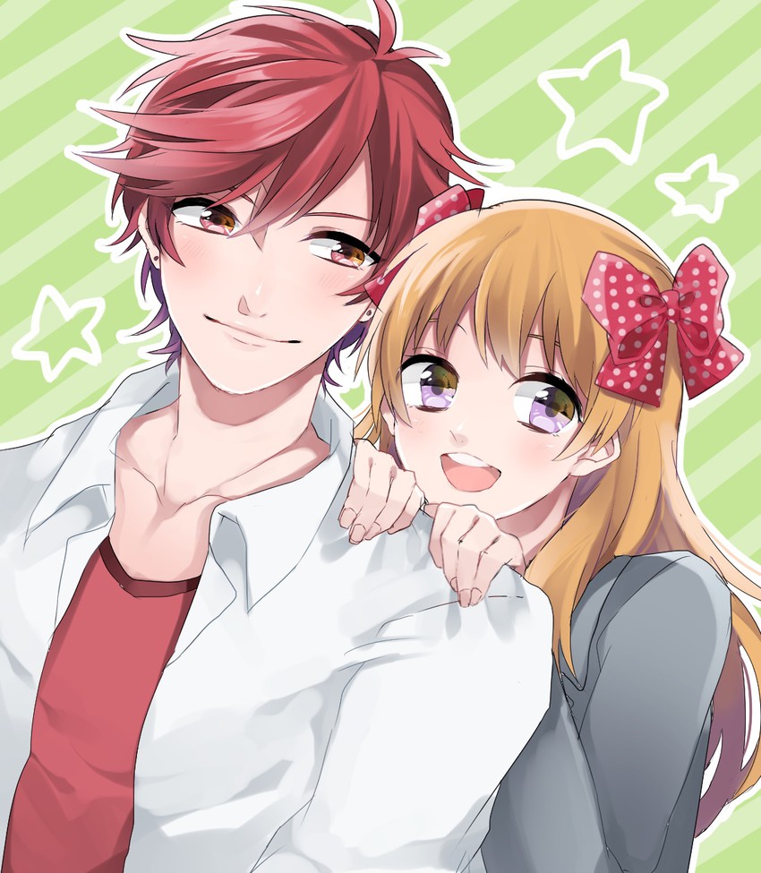 sakura chiyo and mikoshiba mikoto (gekkan shoujo nozaki-kun) drawn by hayami_(hym1113)
