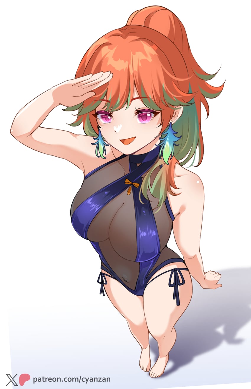 takanashi kiara (hololive and 2 more) drawn by cyanzan