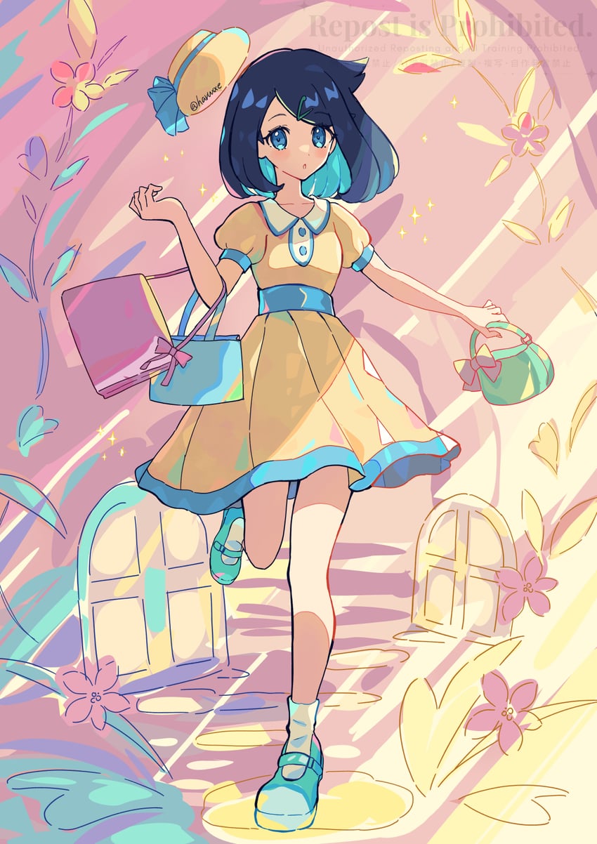 liko (pokemon and 1 more) drawn by haru_(haruxxe)
