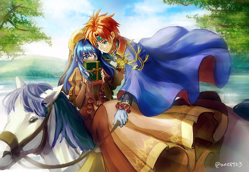 roy and lilina (fire emblem and 1 more) drawn by ane-suisei