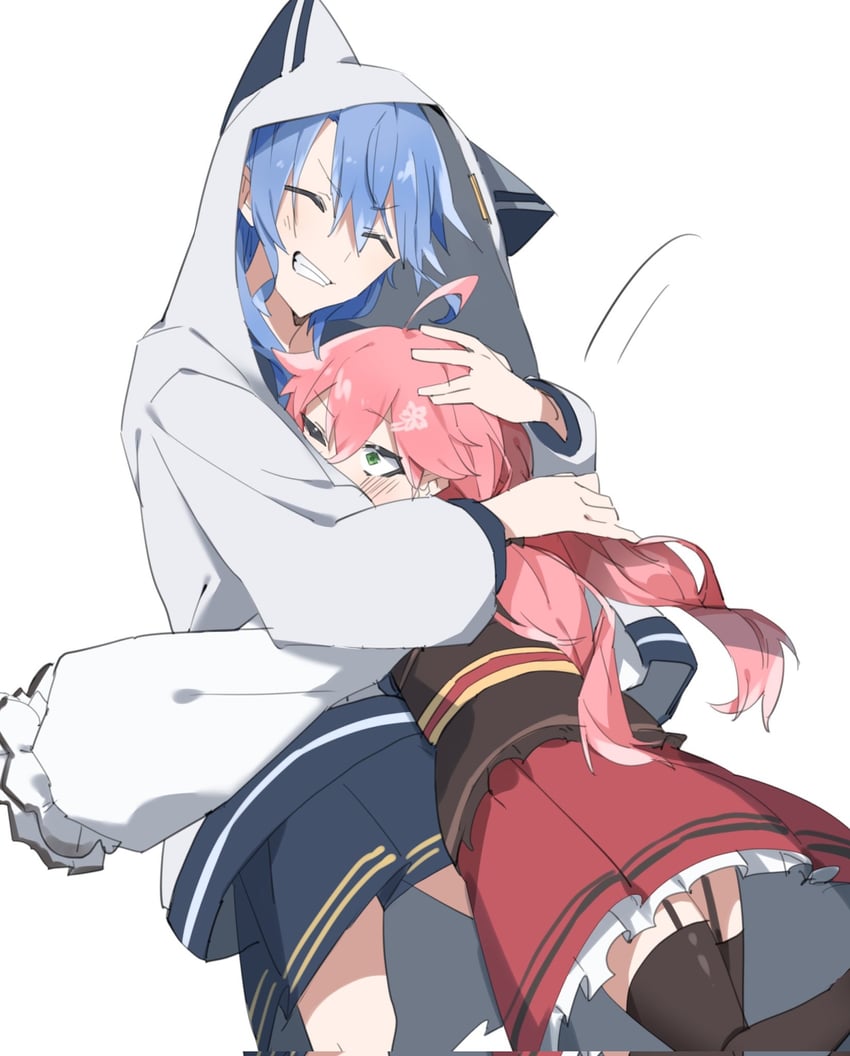 hoshimachi suisei and sakura miko (hololive) drawn by aasu_(mhgbh510)