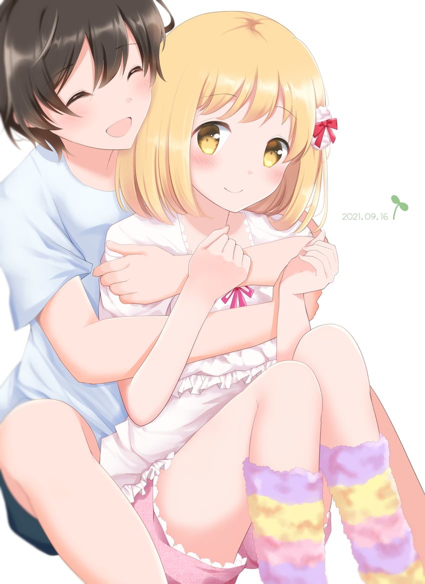 kase tomoka and yamada yui (asagao to kase-san) drawn by yakata_mana