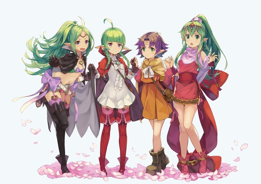 tiki, nowi, fae, and nah (fire emblem and 6 more) drawn by kurosawa_tetsu
