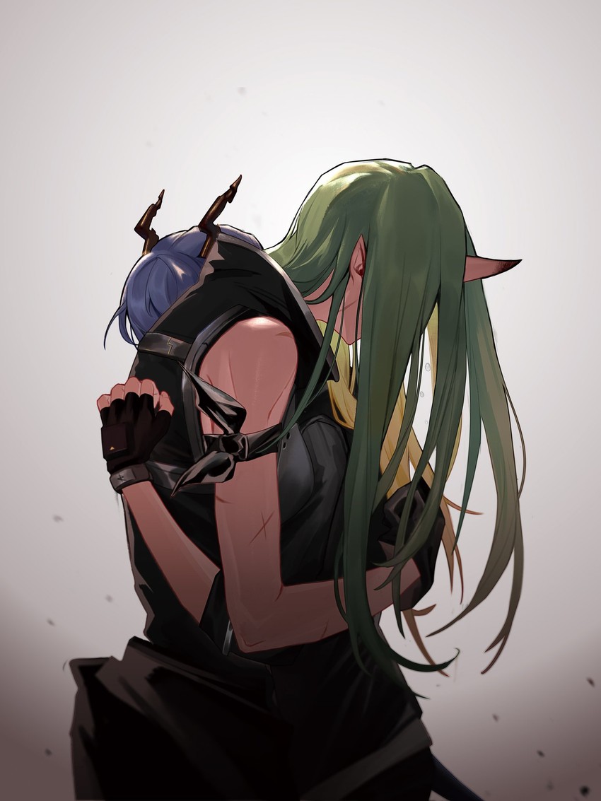 ch'en and hoshiguma (arknights) drawn by ting_(machi_nakahara)