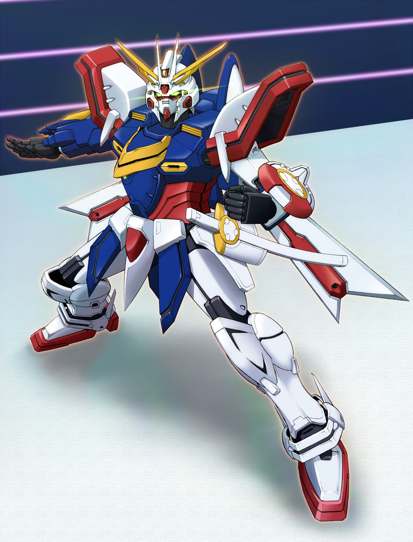 god gundam (gundam and 1 more) drawn by kijinaka_mahiro