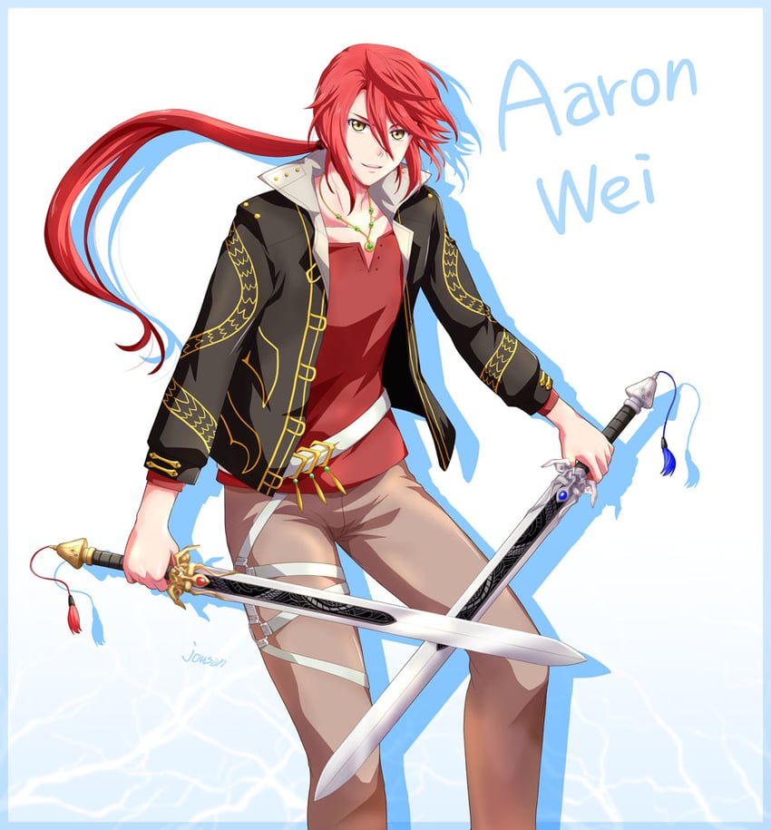 aaron wei (eiyuu densetsu and 2 more) drawn by xiacheng_tatsuya