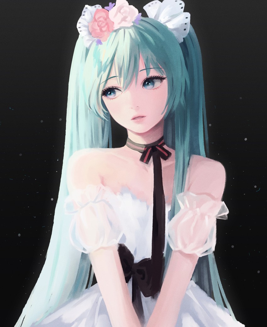 hatsune miku (vocaloid and 1 more) drawn by take_heart7