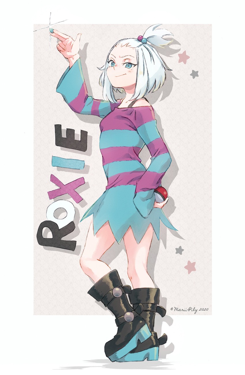 roxie (pokemon and 1 more) drawn by marii_pily