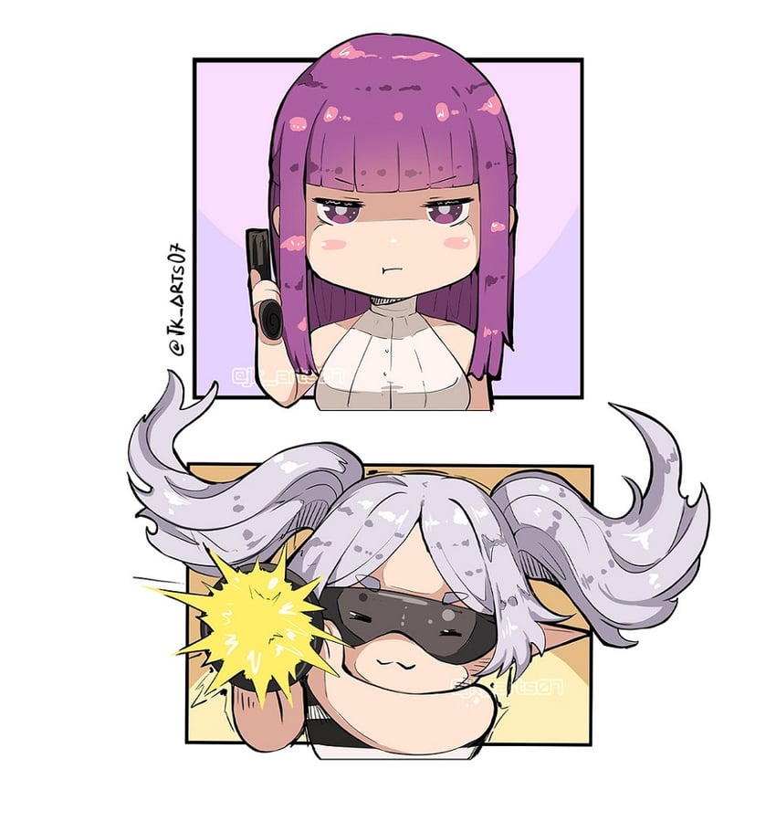 frieren and fern (sousou no frieren) drawn by jk_arts